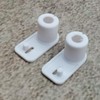 ULEIVA Replacement Hinge White Pack of 2 Door Hinges Compatible