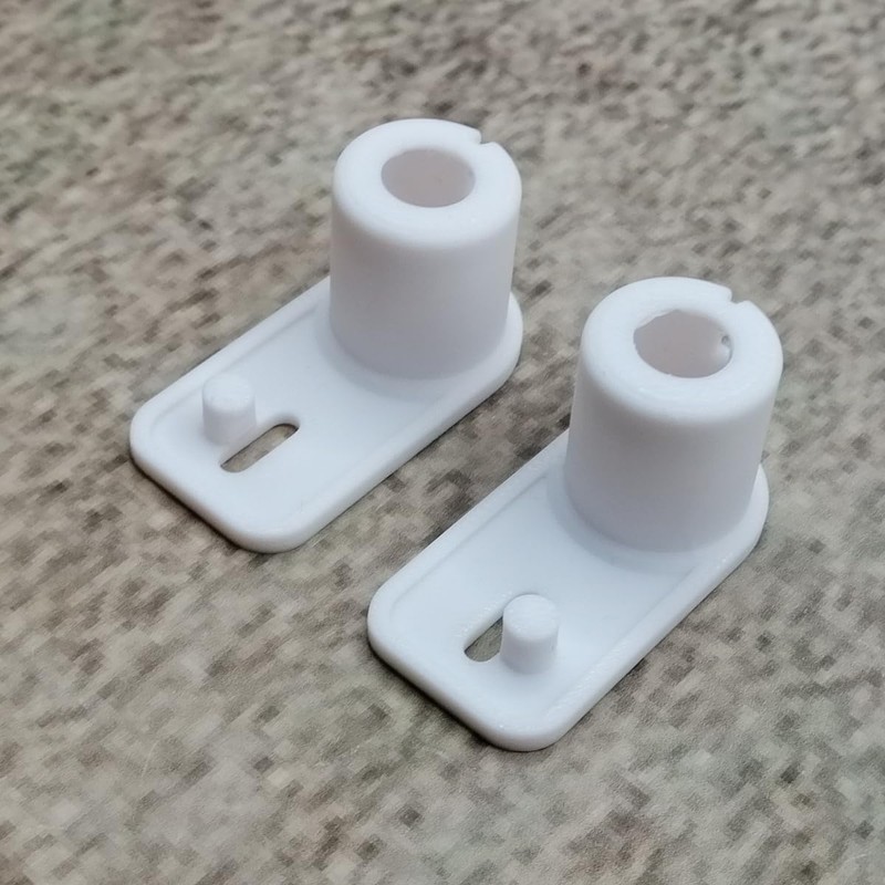 ULEIVA Replacement Hinge White Pack of 2 Door Hinges Compatible