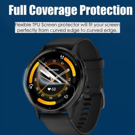 Lamshaw Compatible for Garmin Venu 3 Screen Protector, [6 Pack] Full Coverage TPU Clear Film Compatible for Garmin Venu 3 Smartwatch (6 pack)