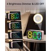 Loud RGB Alarm Clock for Girl Bedroom, 2 Alarms Loud