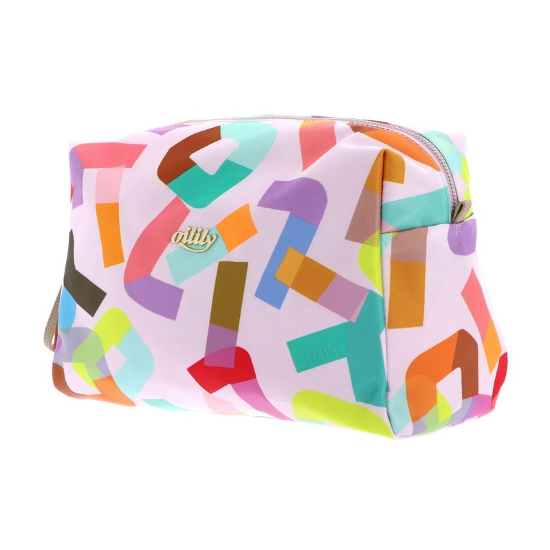 Oilily Bold Font Pia Wash Bag 28 cm, Lilac Snow,