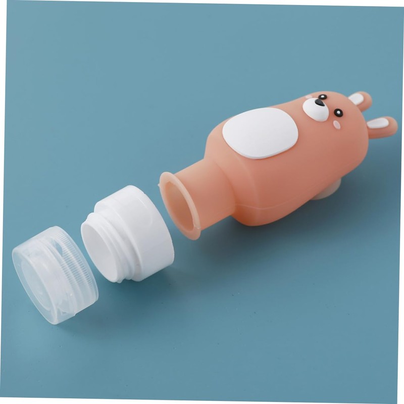 NOLITOY 1set Portable Cartoon Dispenser Bottles for Lotion and Shampoo