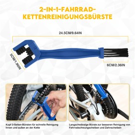 UETSNOR Chain Riveter Bicycle, Bicycle Chain Repair Set with 5 Pairs of Bicycle Chain Rivets, Bicycle Cleaning Brush, Bicycle Chain Pliers and Chain Lock Pliers, for 6-12 Speed Bicycle Chain Tool