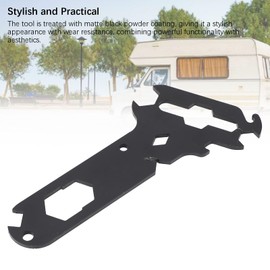 14 in 1 Separate Rigger Tools, Steel Multifunctional Wing Nut Spanner Wire Strippers Bottle Opener Stagehand Tool, Separate Rigger Tool for RV Caravans Cars Ships