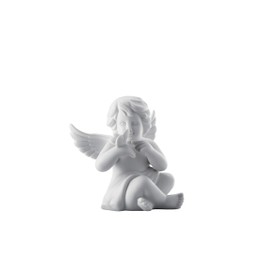 Angel Medium White Matt Angel with Butterfly