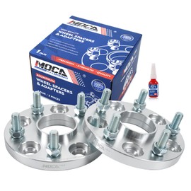 MOCA 5x4.5 to 5x4.5 Wheel Spacers Fits for Scion 2011-2016 Tc, 2008-2015 xB, for Lexus 1992-2003 ES300, 2013-2018 ES300h, 2004-2006 ES330, 15mm Thread Pitch M12x1.5 2PCS, Silver