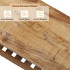 HOKYHOKY Reclaimed Solid Wood Bench-43.3" Farmhouse Entryway Bench with Storage