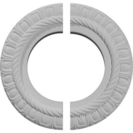 Ekena Millwork CM10CL2 Claremont Ceiling Medallion, 10 5/8"OD x 5 3/4"ID x 1/2"P, Factory Primed