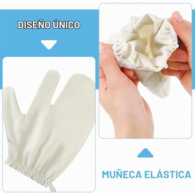 Guantes de Seda Exfoliantes Leelosp – Masaje Seco y Ducha