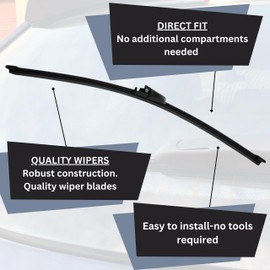 SHS Wipers Rear Fits Volkswagen Tiguan 2007-2015 Back Window Rear Wiper Blade 13" 330mm Exact Fit 13V