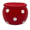 ACK Red Polka Dots Scouring Brillo Pad Holder, Ceramic Hand