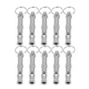 10PCS Dog Training Whistle Professional Adjustable Pitch Stainless Steel Pet