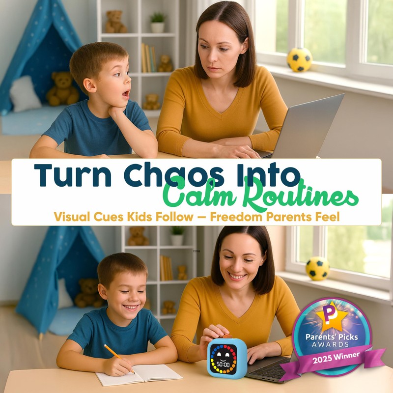 Digital Visual Timer for Kids - Rechargeable 99 Min Timer