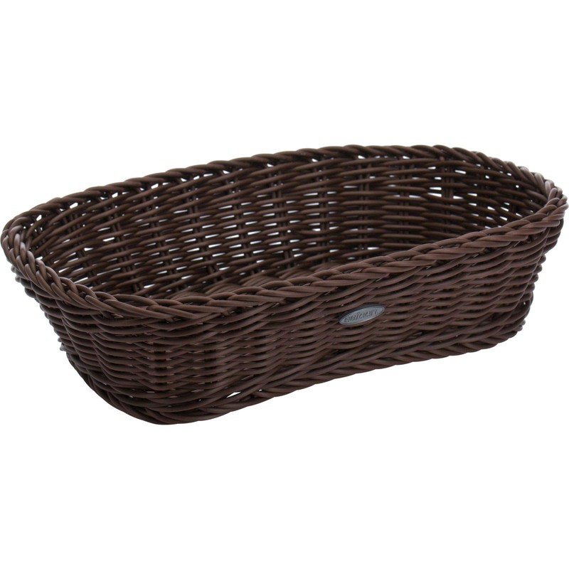 Saleen Multi-Purpose Basket, Suitable for Gastronomy, Rectangular, Plastic Fibre, Dark