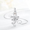 Twoowl Ankh Necklace 925 Sterling Silver Faith of Mustard Seeds