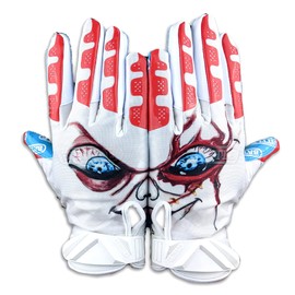 Battle Sports Lil Evil Cloaked Football Gloves (Large, Adult)