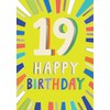 Piccadilly Greetings 19th Birthday Milestone Birthday Card Age 19,Approx. 7