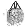 Hulnulnu Aesthetic Polka Dot Insulated Lunch Bag - Reusable Lunch