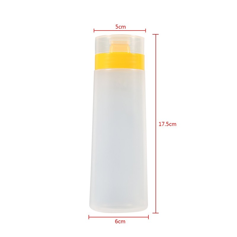 Alvinlite Squeeze Bottle, Reusable Condiment Dispenser Plastic 4 Holes Sauce