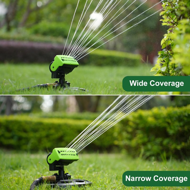 HOSUN Oscillating Lawn Sprinkler, Adjustable Garden Water Sprinkler for Yard,
