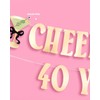 xo, Fetti Cheers to 40 Years Banner, Gold Foil -