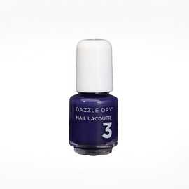 Dazzle Dry Nail Mini Lacquer (Step 3) - Flair - An opaque dark purple indigo. Full coverage cream. (0.17 fl oz / 5 Manicures)