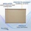 RecPro RV Blinds Pleated Shades 2 Pack | Cappuccino |