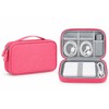 Travel Cable Organizer Bag for Electronics – Water-Resistant Oxford Storage