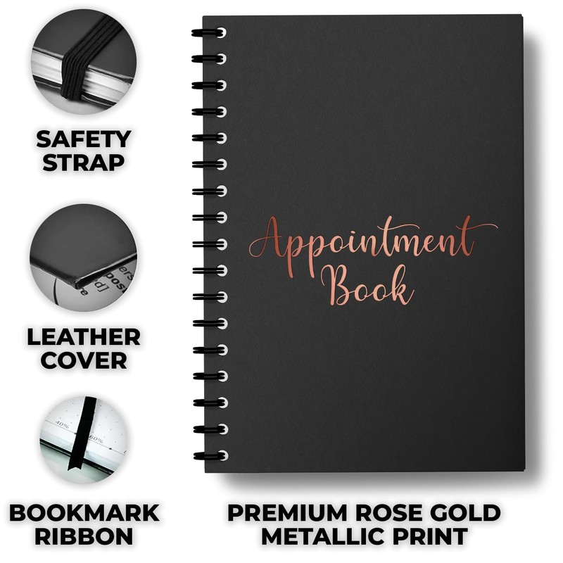 Appointment Diary - Week to View Hourly Planner, Premium Soft