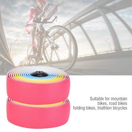 MAGT Bicycle Handlebar Tape, Rainbow Bicycle Handlebar Tapes, High Elastic, Soft Sweat Absorption, Handlebar Tape for Road Bike, Mountain Bike, Folding Bikes
