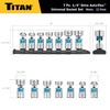 Titan 66840 7-Piece 1/4-Inch Drive Metric Auto Flex Universal Socket
