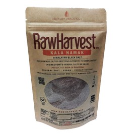 RawHarvest Kala Namak Himalayan Black Salt Fine 2 lbs 1 Pack