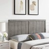 Modway MOD-6219-GRY Robbie King Wood Headboard, Gray