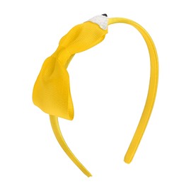 Back to School Pencil Headband, Yellow Pencil Hair Accessories for Teachers & Students, Cute Yellow Bow Headband for Women