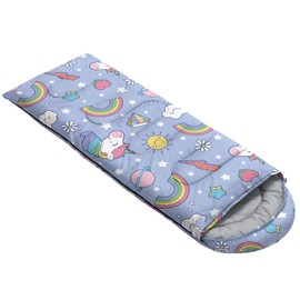 HOSIMA Rainbow Unicorn Sleeping Bag Cold Climate Adult Girls Boys Waterproof Men Warm Camping Hiking Outdoor Travel Hunting Compression Sack (Unicorn)