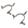 1 Pair Horse Spurs Stainless Steel Exquisite Cowboy Equestrian Boot