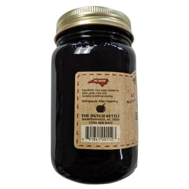 The Dutch Kettle Amish Homemade Style Blueberry Jam 2 - 19 Oz Reusable Jars of All Natural Non-GMO No Preservatives