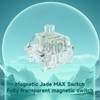 Gateron Magnetic Jade Max Keyboard Switches,Fully Transparent Gold-Plated Spring Factory