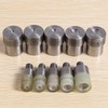 Ticarus 5 Sets Double Rivets Dies(5mm/6mm/8mm/10mm/12mm)