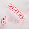Meseey Scandinavian Christmas Ribbon Total 20 Yards 1Inch Wide Red