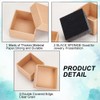 BENECREAT 24 Pack Ring Box 5x5x3cm Kraft Brown Square Cardboard