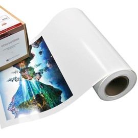 Vibrance Gloss Photo Printer Paper 10 mil 255 gsm Glossy Finish Premium Photo Paper Roll on 3inch Core 24 inches x 100 feet Works with Most Inkjet Printers Including Professional Makes and Models