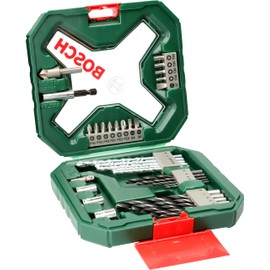 Bosch Accessories Bosch 34-Piece X-Line Classic Screwdriver and Drill Bit Set (Wood, Stone and Metal, Drill Accessories)