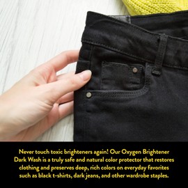 Molly's Suds Oxygen Brightener Dark Wash | Powerful Bleach Alternative, Chlorine Free | Preserves Colors and Removes Stains (Cedar & Sandalwood - 41 oz)