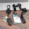 TOEECY Key Ring Set ID Holder Retractable Lanyard for Keys