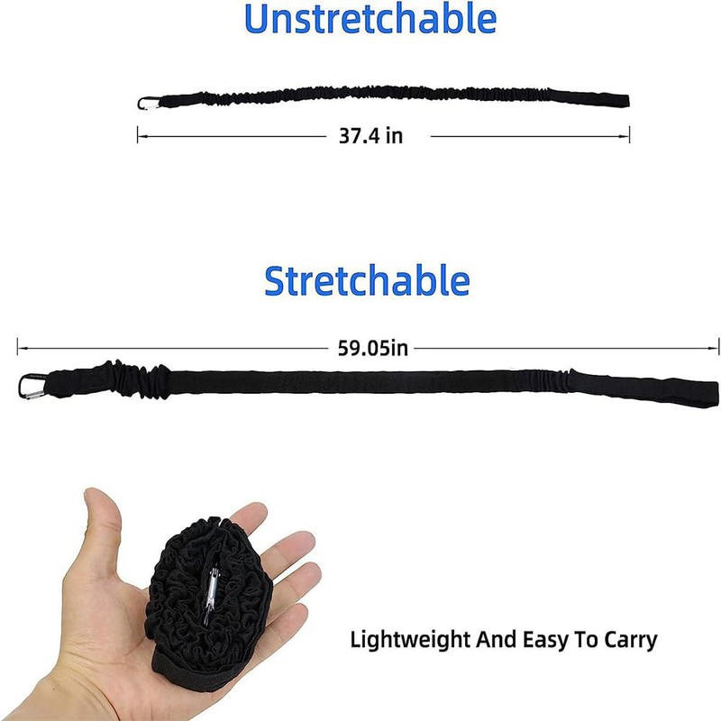 XIAOJINGQINGAQ Kayak Paddle Ropes Kayak Paddle Leash Elastic Canoe Paddle