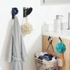 DaskFire Metal Towel Hooks 6 Packs, 3 Adhensive Coat Hangers