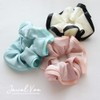 JewelVOX Scrunchie Hair Accessories, Hair Elastic, Piping, Satin, Stylish, Popular,