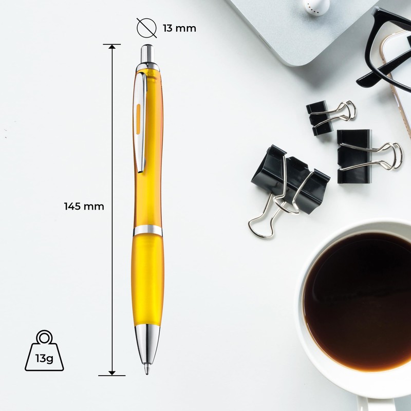 ZENSCRIBE® Ergonomic Ballpoint Pen, Pack of 10, Premium Ballpoint Pen