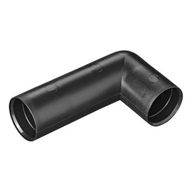 Multibros 90° Sewage Pipe Angle Uneven Diameter 28 mm - PE Plastic - Pluggable without Gluing / Soldering - 100% Tight - for Caravan, Motorhome, Boat - Impact & Shock Resistant - Temperature Resistant